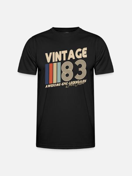 1983 - T-shirt sport Homme - noir
