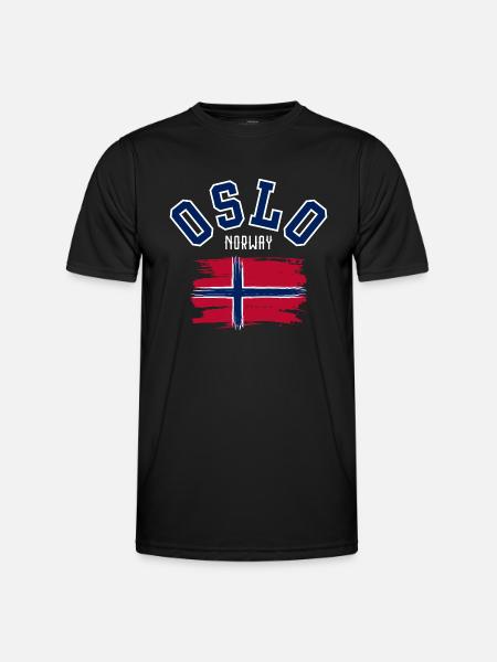 Oslo Norway - Men's Functional T-Shirt - black