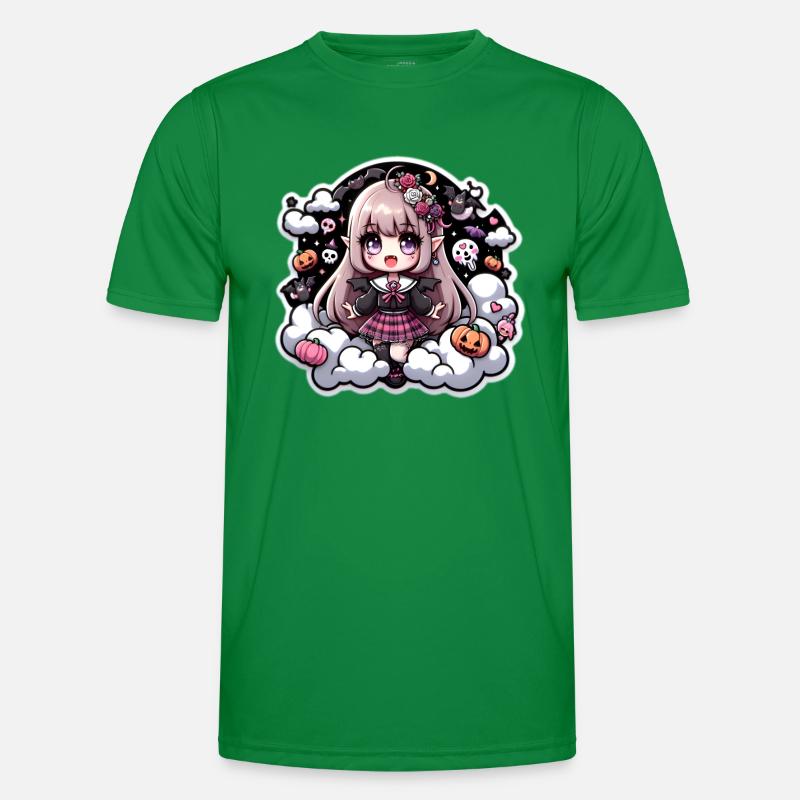 Anime Vampir Mädchen Männer Funktions-T-Shirt