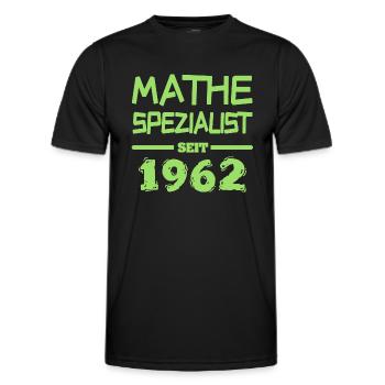 Mathe 1962 - Männer Funktions-T-Shirt - Schwarz - Vorne - AI Model Male 178 dark (178cm)