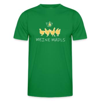 Meine Mädls - Männer Funktions-T-Shirt - Kelly Green - Vorne - AI Model Male 178 dark (178cm)
