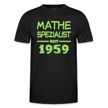 1959 1959 - Men's Functional T-Shirt - black - Front - AI Model Male 178 dark (178cm)