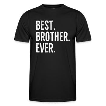 Best Brother Ever - Men's Functional T-Shirt - black - Front - AI Model Male 178 dark (178cm)