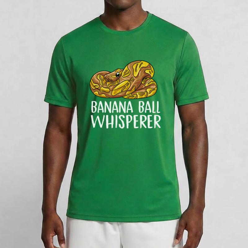 Conception de boule de banane pour un python T-shirt sport Homme