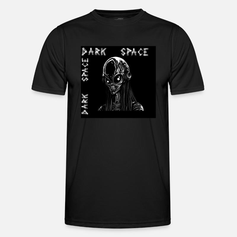 Enthüllung des finsteren Außerirdischen: Ein dunkles Männer Funktions-T-Shirt