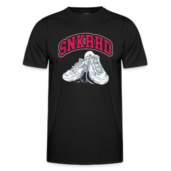 Funny Sneakerhead - Chaussures de sport Chaussures de course - T-shirt sport Homme - noir - Devant - AI Model Male 178 dark (178cm)