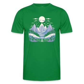 valhalla 5 - T-shirt sport Homme - vert - Devant - AI Model Male 178 dark (178cm)