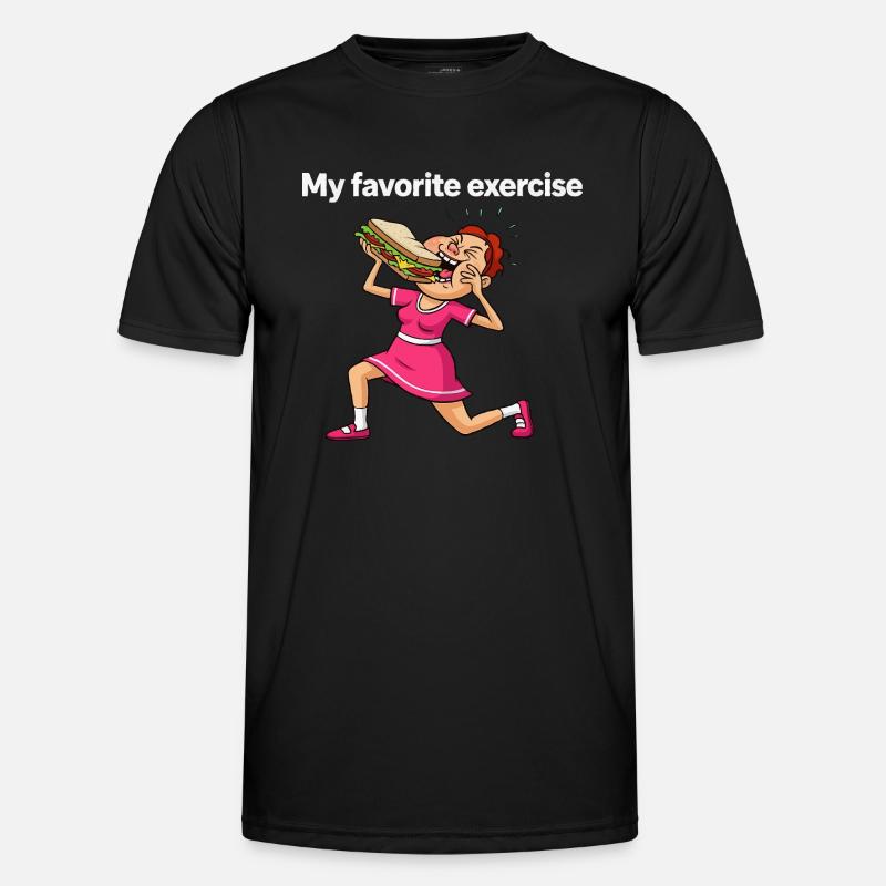 Favorite exercise - Men's Functional T-Shirt - black