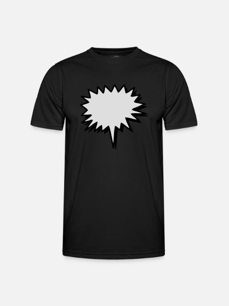 Schild - Männer Funktions-T-Shirt - Schwarz