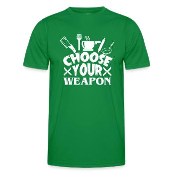 cuisine - T-shirt sport Homme - vert - Devant - AI Model Male 178 dark (178cm)