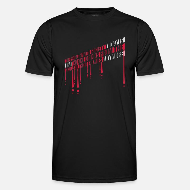 boissons de crânes ennemis T-shirt sport Homme