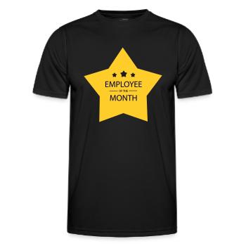 Employee of the month - Men's Functional T-Shirt - black - Front - AI Model Male 178 dark (178cm)