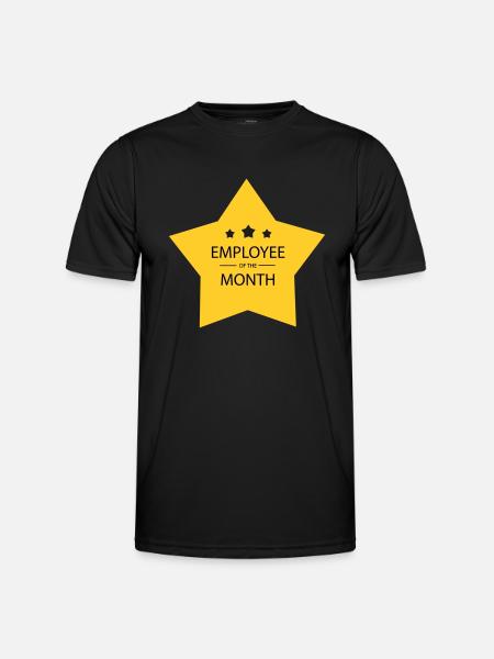 Employé du mois - T-shirt sport Homme - noir