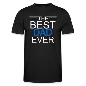 Der beste Vater aller Zeiten - Männer Funktions-T-Shirt - Schwarz - Vorne - AI Model Male 178 dark (178cm)