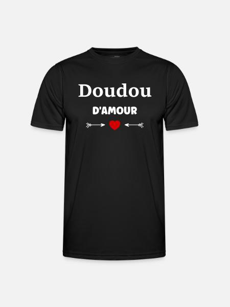 Doudou d'amour - T-shirt sport Homme - noir