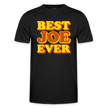 Drôle de cadeau avec prénom Joe - T-shirt sport Homme - noir - Devant - AI Model Male 178 dark (178cm)