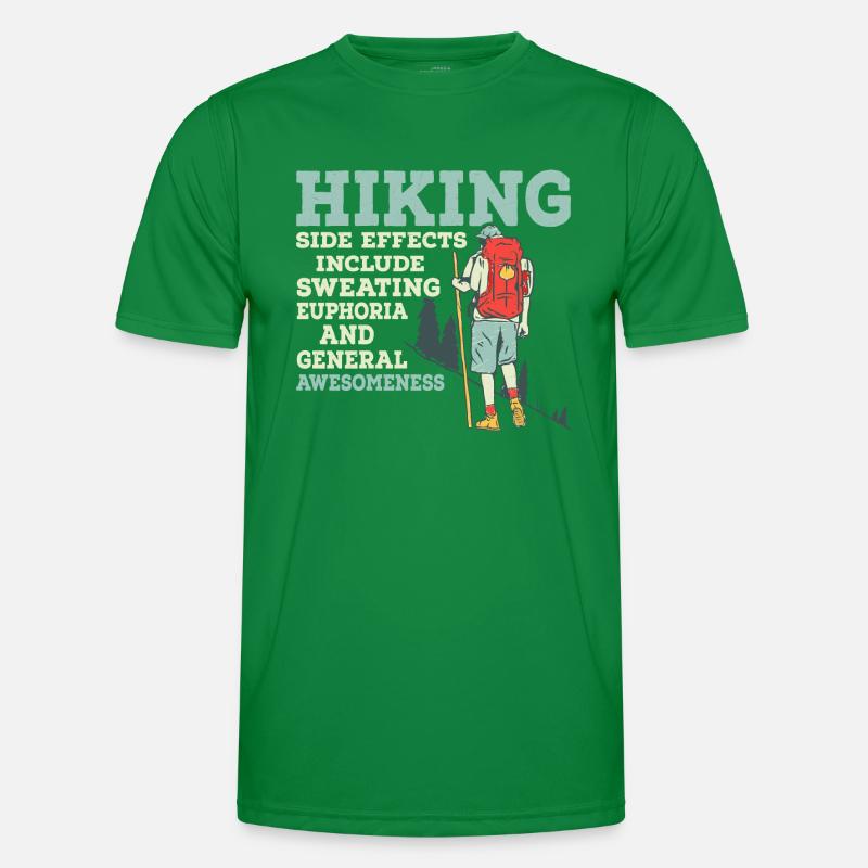 Hiking Side Effects Include Sweating Mountain Hike Männer Funktions-T-Shirt
