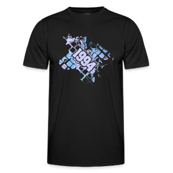 1994 - Männer Funktions-T-Shirt - Schwarz - Vorne - AI Model Male 178 dark (178cm)