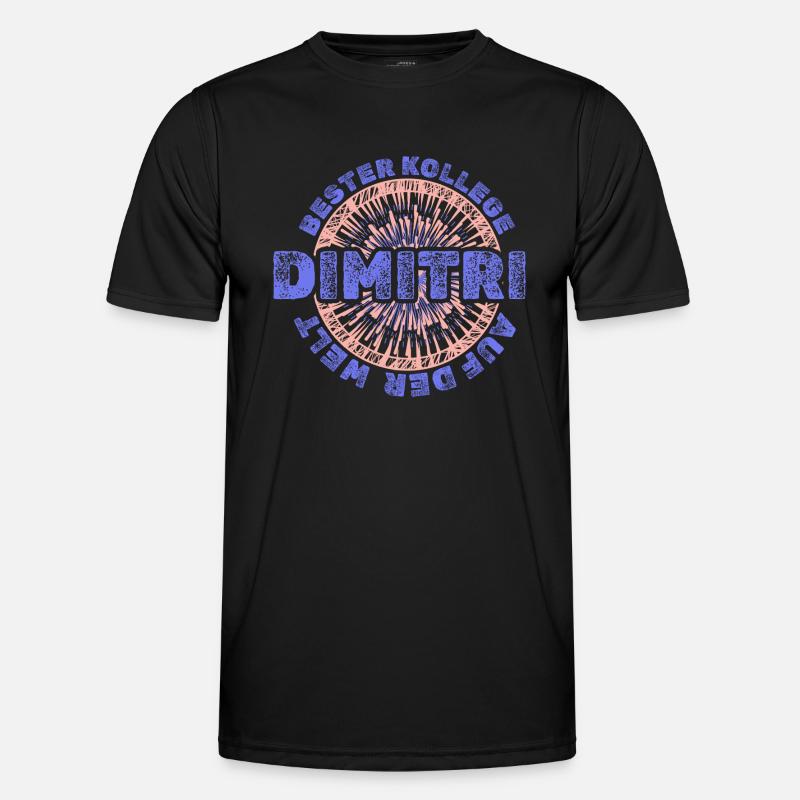 First name Dimitri - Men's Functional T-Shirt - black