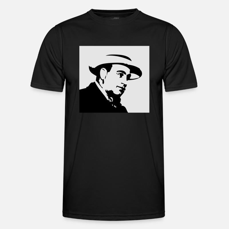 Al Capone - Männer Funktions-T-Shirt - Schwarz