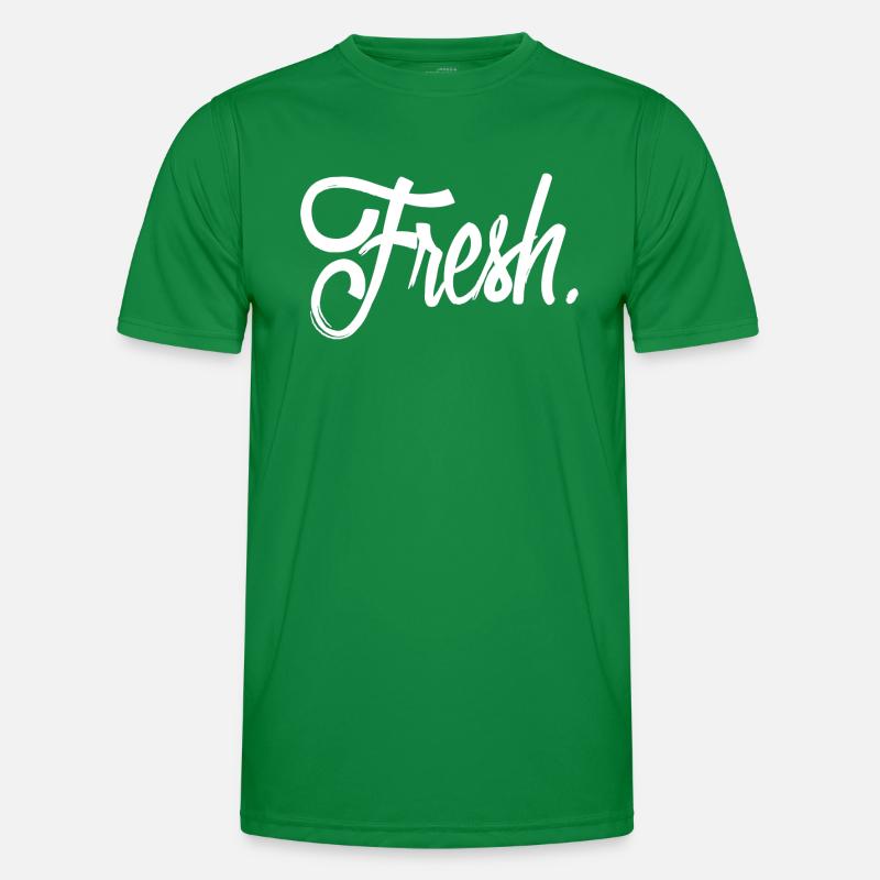 fresh white Männer Funktions-T-Shirt
