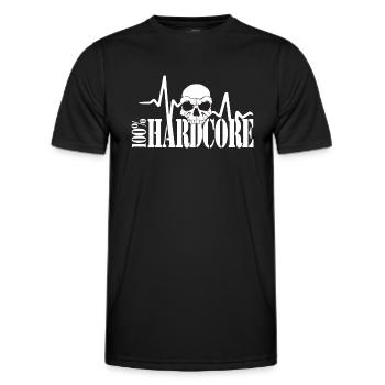100% harter Kern - Männer Funktions-T-Shirt - Schwarz - Vorne - AI Model Male 178 dark (178cm)