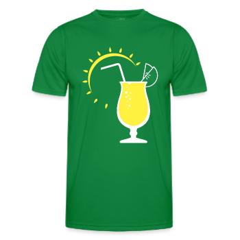 Sunny Lemonade - Men's Functional T-Shirt - kelly green - Front - AI Model Male 178 dark (178cm)