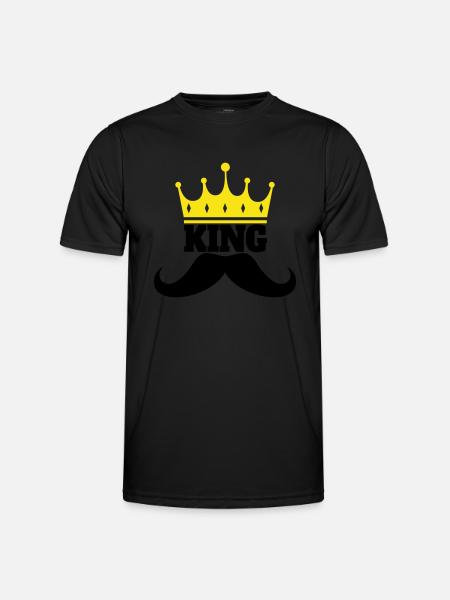 King Beard - Männer Funktions-T-Shirt - Schwarz