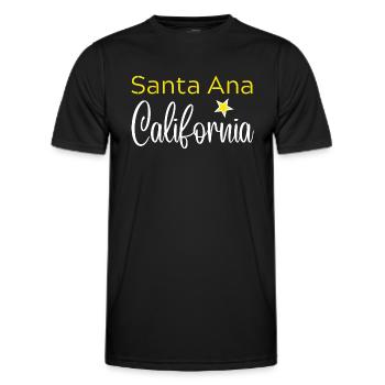Santa Ana California - T-shirt sport Homme - noir - Devant - AI Model Male 178 dark (178cm)