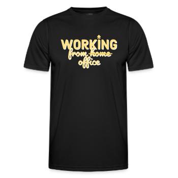 Back to the office - Men's Functional T-Shirt - black - Front - AI Model Male 178 dark (178cm)