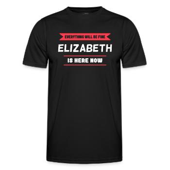 Elizabeth Name Saying für stolze Elizabeths - Männer Funktions-T-Shirt - Schwarz - Vorne - AI Model Male 178 dark (178cm)