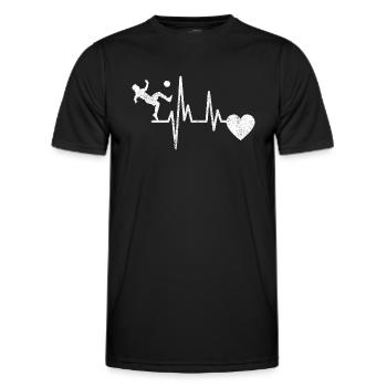 Soccer Player Soccer Coach Soccer Soccer - Men's Functional T-Shirt - black - Front - AI Model Male 178 dark (178cm)