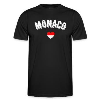 Monaco - Männer Funktions-T-Shirt - Schwarz - Vorne - AI Model Male 178 dark (178cm)