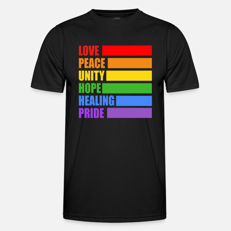 LGBTQ-Pride-Werte Männer Funktions-T-Shirt