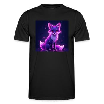 Cottagecore Fuchs - Männer Funktions-T-Shirt - Schwarz - Vorne - AI Model Male 178 dark (178cm)