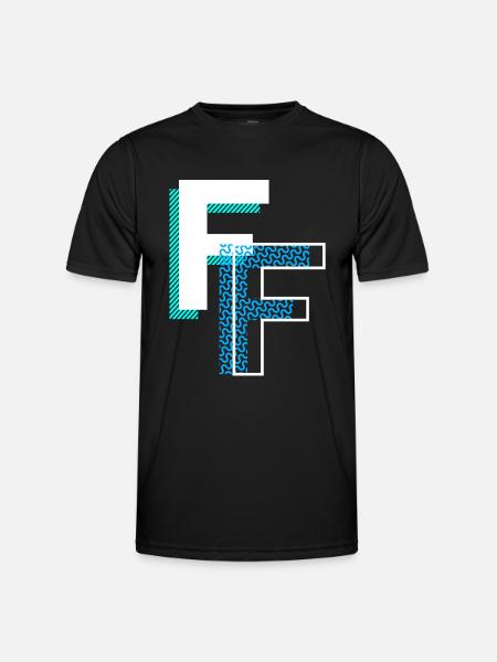 Letter F - Men's Functional T-Shirt - black