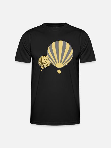 Ballons - Männer Funktions-T-Shirt - Schwarz