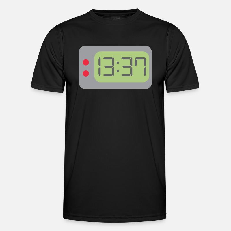 Uhr 1337 Männer Funktions-T-Shirt