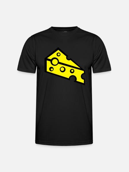 cheese_t2 - T-shirt sport Homme - noir