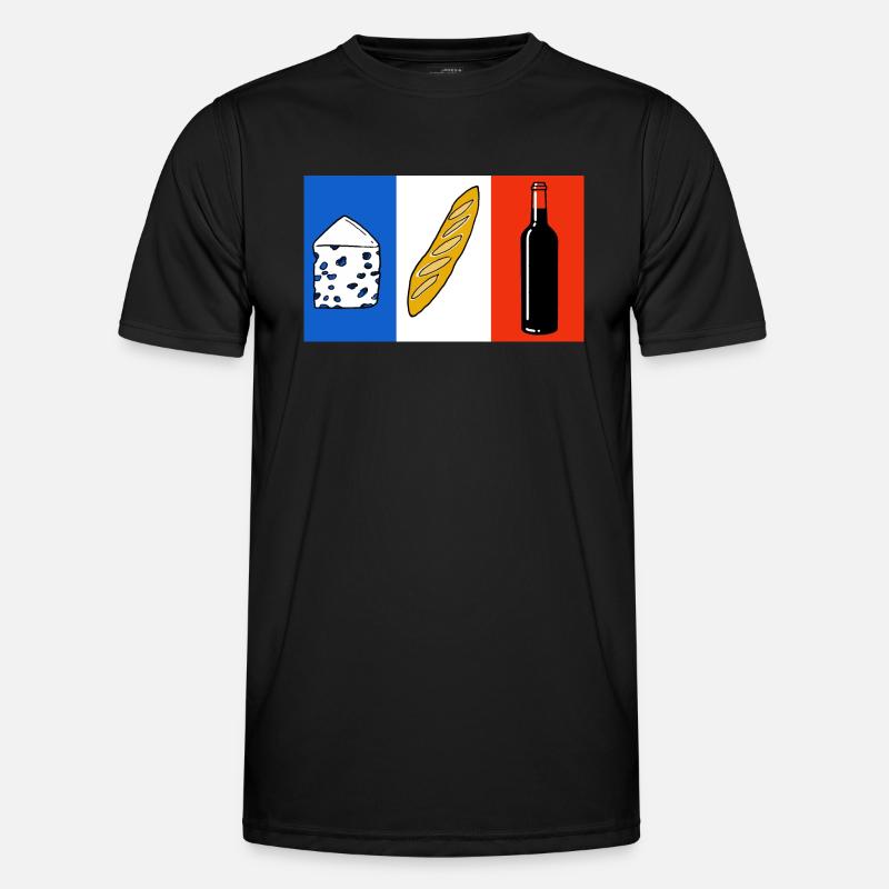 drapeau francais T-shirt sport Homme