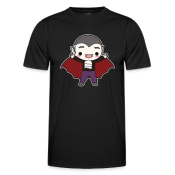 Vampire - Men's Functional T-Shirt - black - Front - AI Model Male 178 dark (178cm)