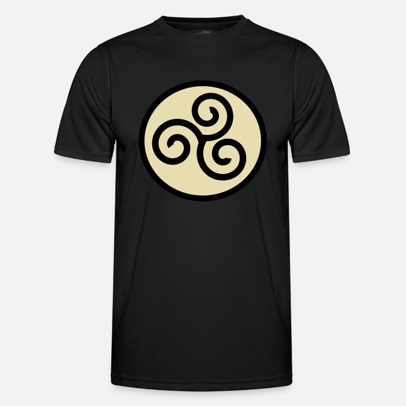 Wikinger Symbol - Männer Funktions-T-Shirt - Schwarz