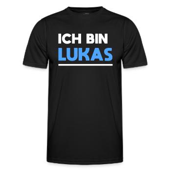 Lukas Name Spruch für stolze Lukas - Männer Funktions-T-Shirt - Schwarz - Vorne - AI Model Male 178 dark (178cm)