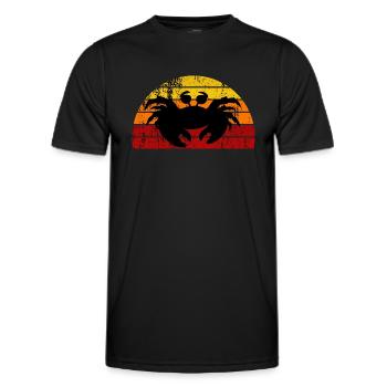 Crap retro sunset design - Men's Functional T-Shirt - black - Front - AI Model Male 178 dark (178cm)
