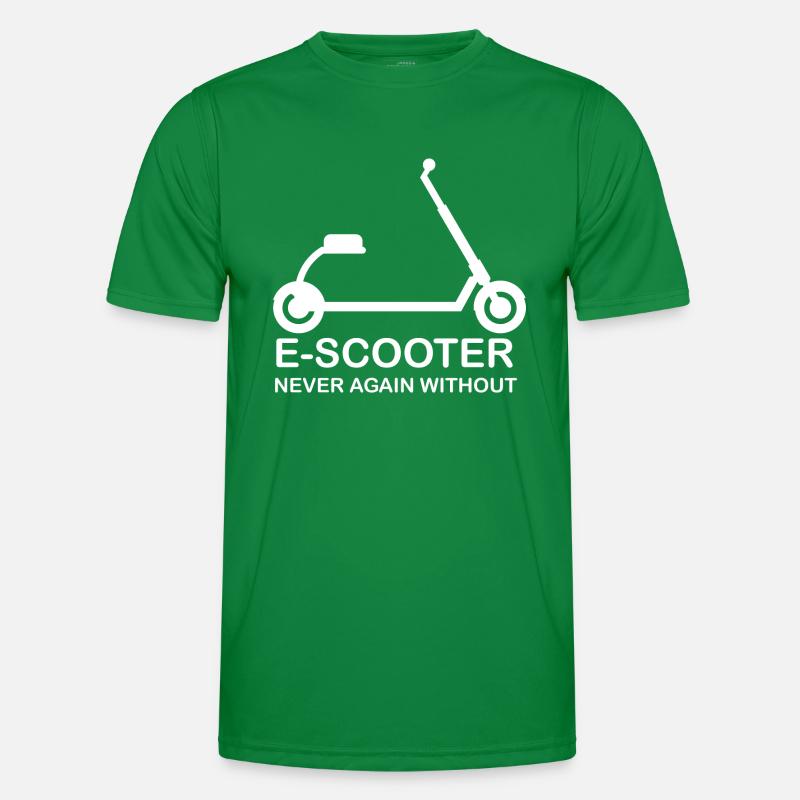E-Scooter Roller Scooter Männer Funktions-T-Shirt