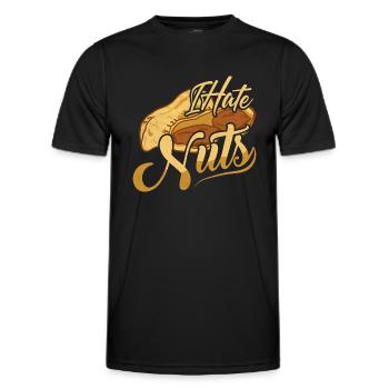 I Hate Nuts Nut Allergic Awareness - Männer Funktions-T-Shirt - Schwarz - Vorne - AI Model Male 178 dark (178cm)