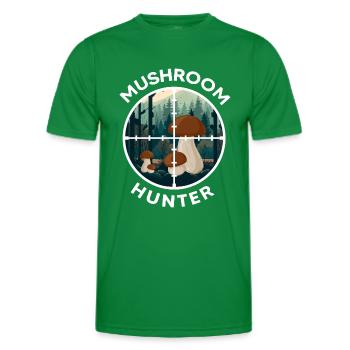 Mushroom hunters Mushroom season Mushroom pickers Mushroom season - Men's Functional T-Shirt - kelly green - Front - AI Model Male 178 dark (178cm)