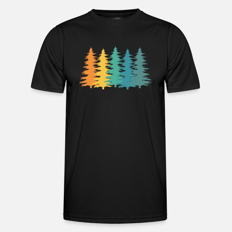 Wald Förster Retro Geschenk Männer Funktions-T-Shirt