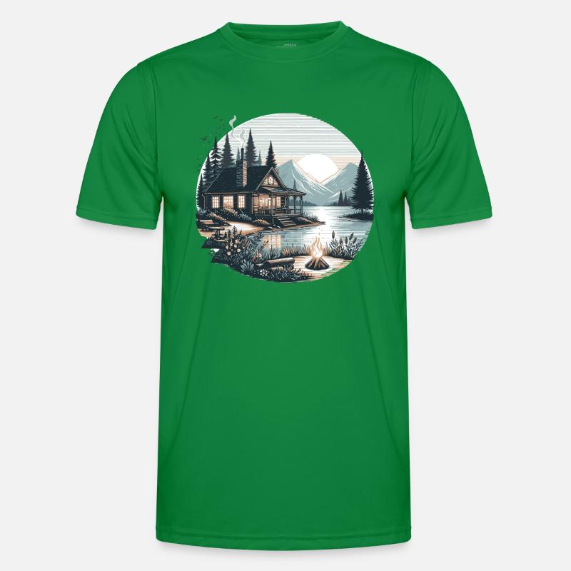 Sunset Cabin Men's Functional T-Shirt