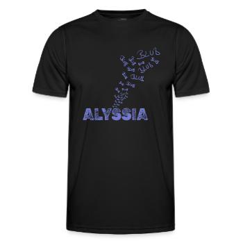 Alyssia - Männer Funktions-T-Shirt - Schwarz - Vorne - AI Model Male 178 dark (178cm)